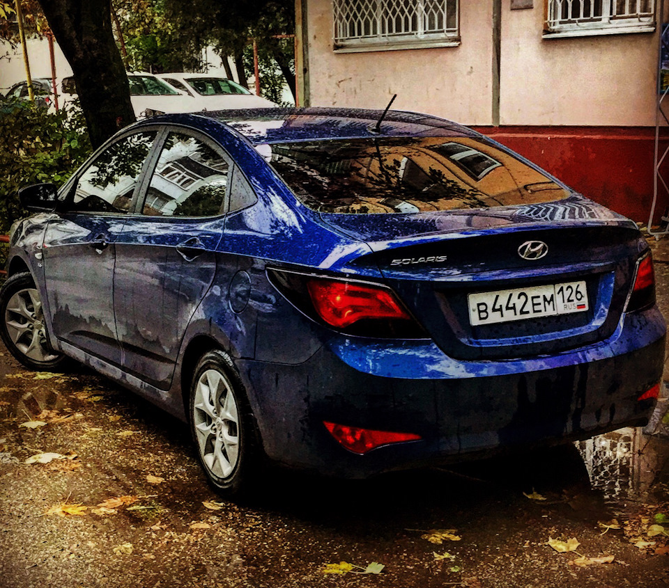 Тонировка лба и фар — Hyundai Solaris, 1,6 л., 2016 года | другое | DRIVE2