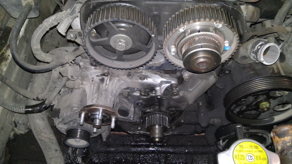 Грм, сальник. — Toyota Chaser (100), 2,5 л, 1998 года | плановое ТО ...
