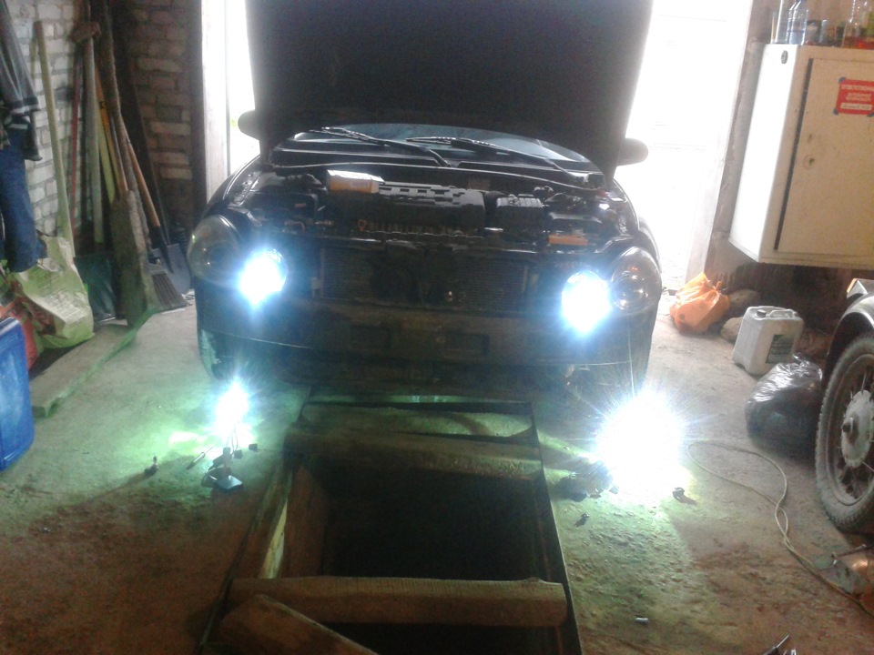 Ксенон в ПТФ и дальний свет — Hyundai Sonata IV (EF), 2 л, 2006 года ...