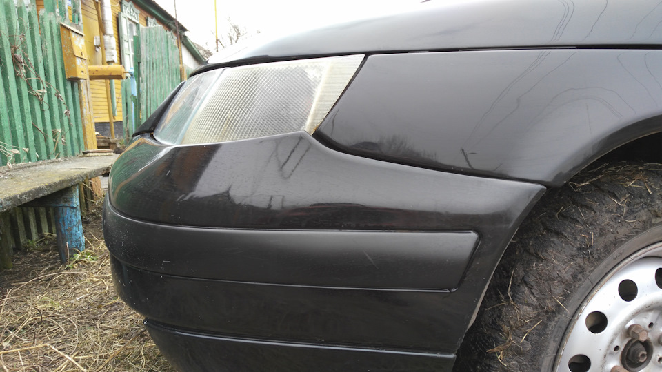 Зазор между бампером и фарой — Lada 112 Coupe