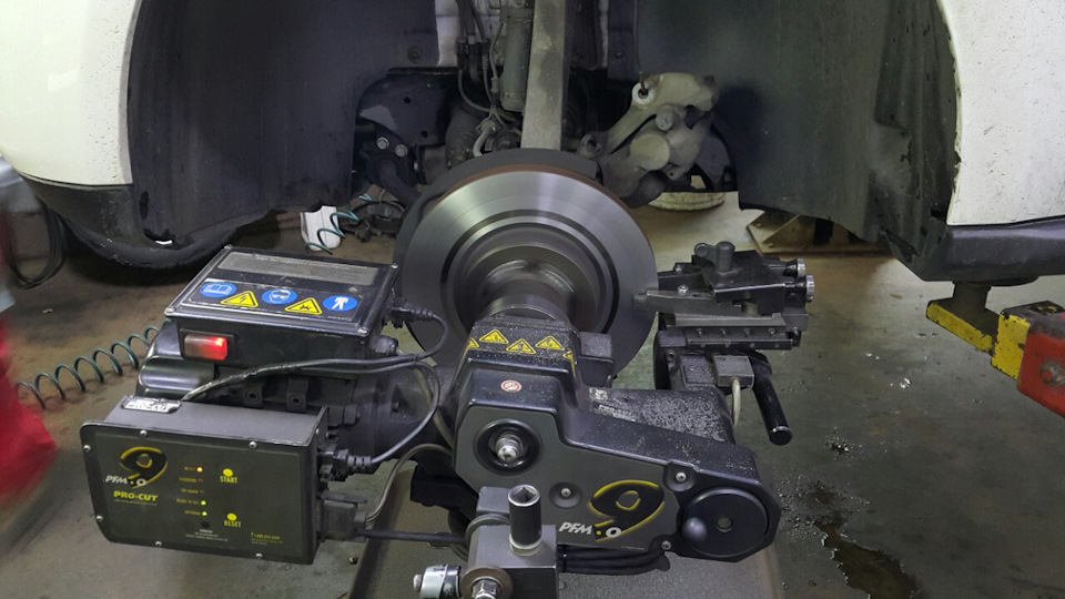 Проточка тормозных дисков не снимая на станке PRO-CUT — DRIVE2