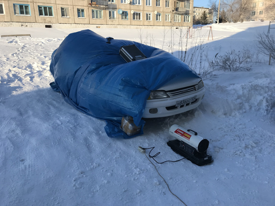 Сибирский мороз или как завести Авто 🤔 — Toyota Carina (7G), 1,5 л ...