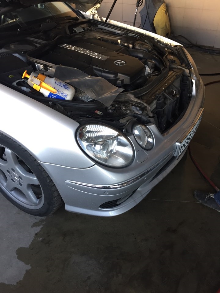 Забронировал фары — Mercedes-Benz E-Class (W211), 5 л, 2004 года ...