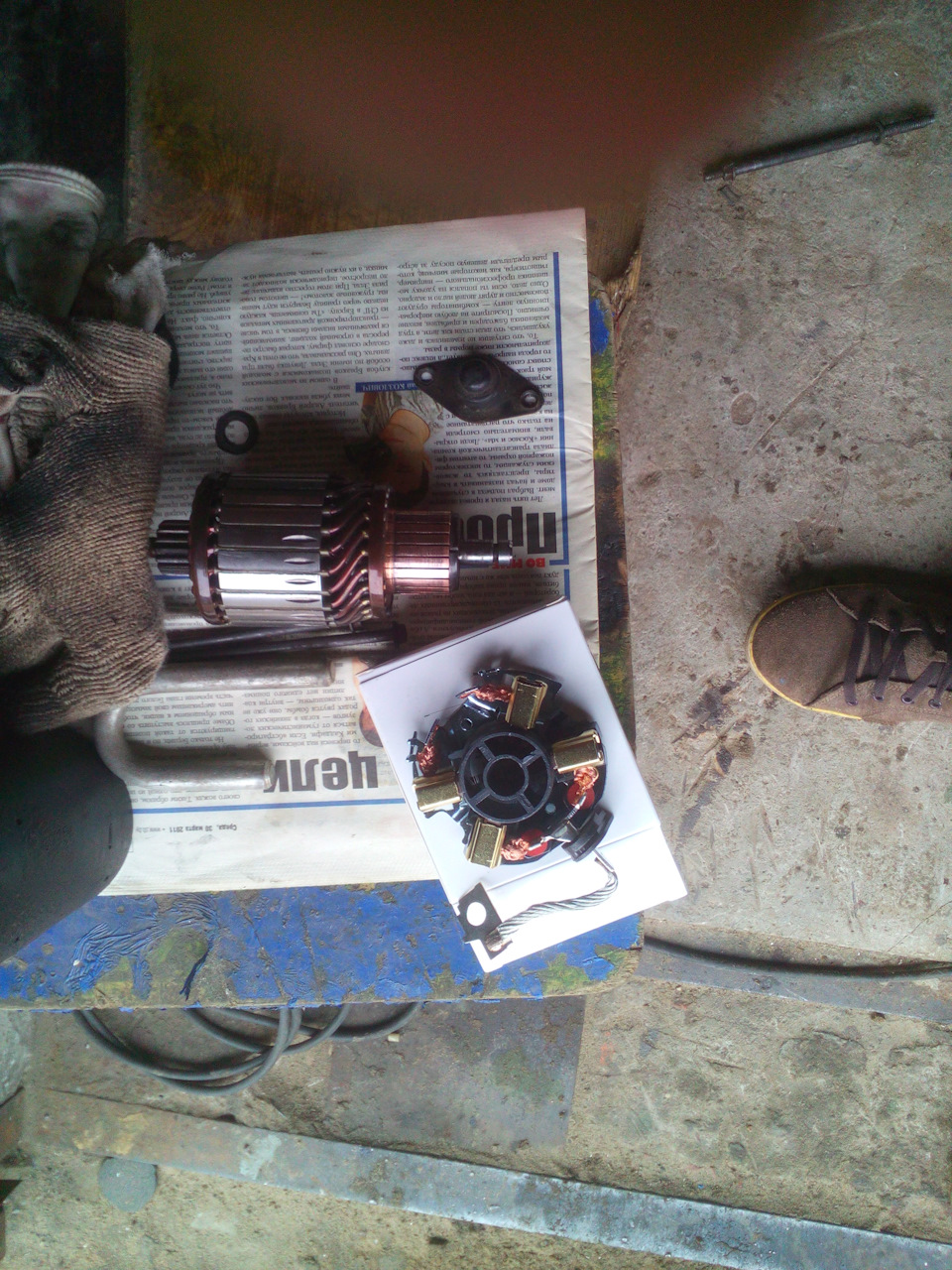 Решил перебрать стартер! — Volkswagen Sharan (1G), 1,9 л, 2000 года ...