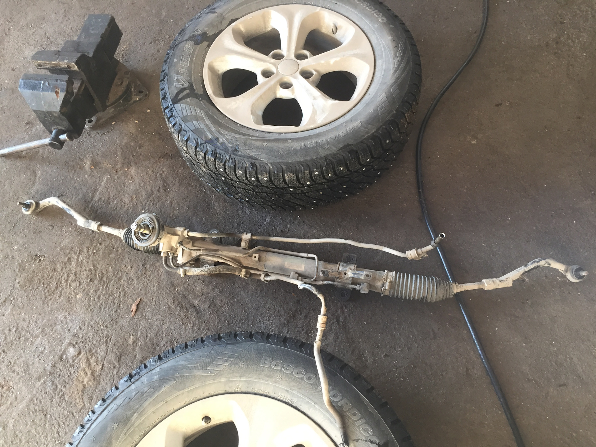 11# Замена ГУР на ЭУР, часть-2 (установка). — KIA Sorento (2G), 2,4 л ...