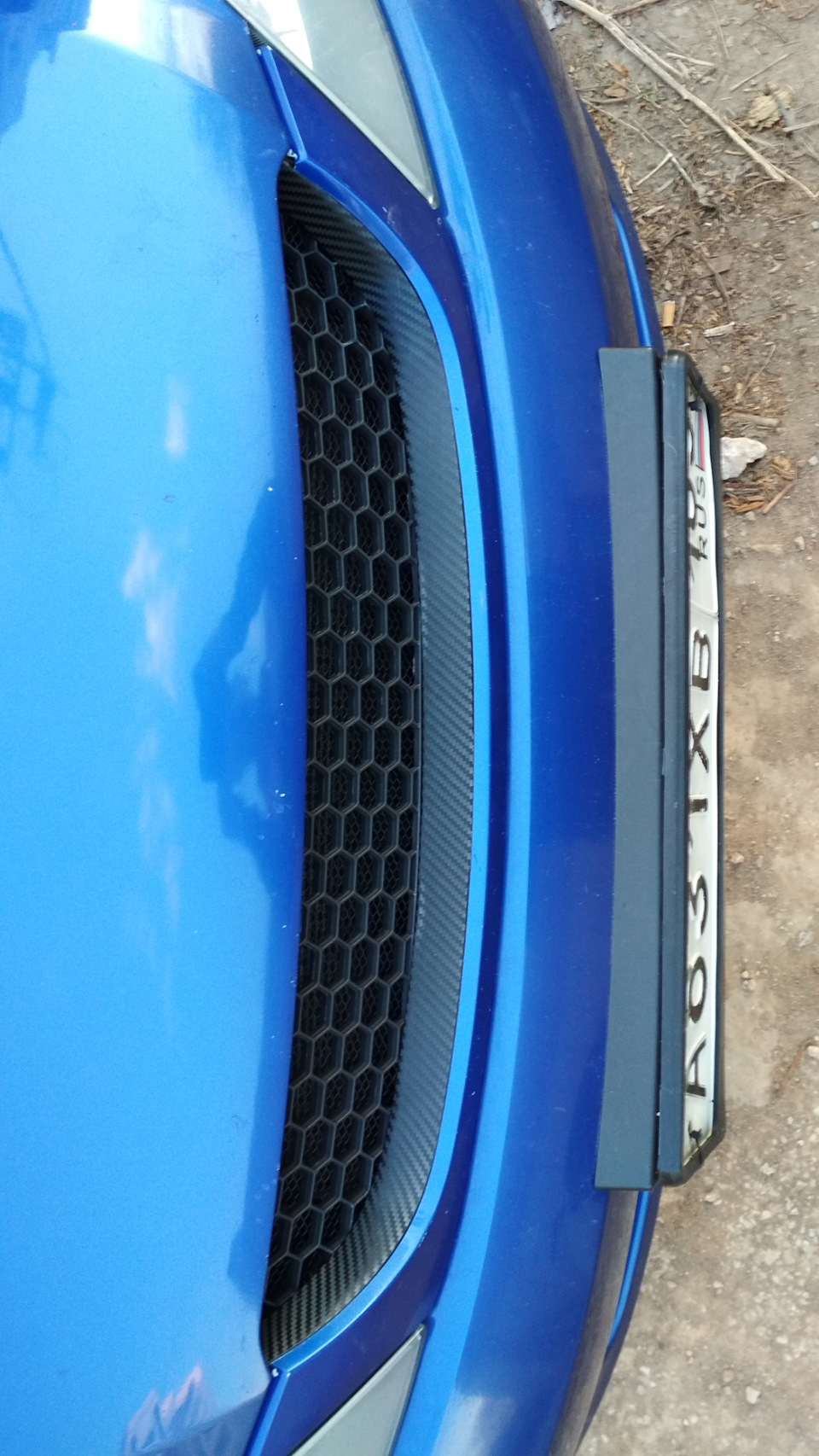 Решетка радиатора от ларгуса в соты — Chevrolet Lacetti 5D, 1,4 л, 2007 ...