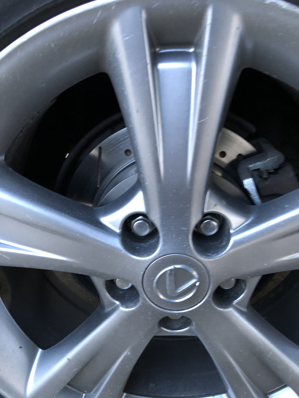 Новые задние тормозные диски — Lexus RX 400h (2G), 3,3 л, 2006 года ...
