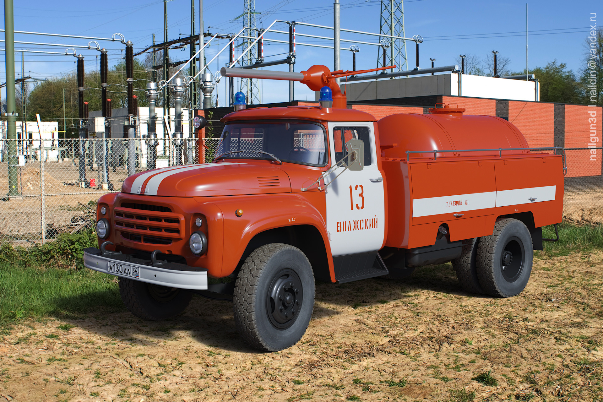 ЗИЛ-130 пожарный ап-3