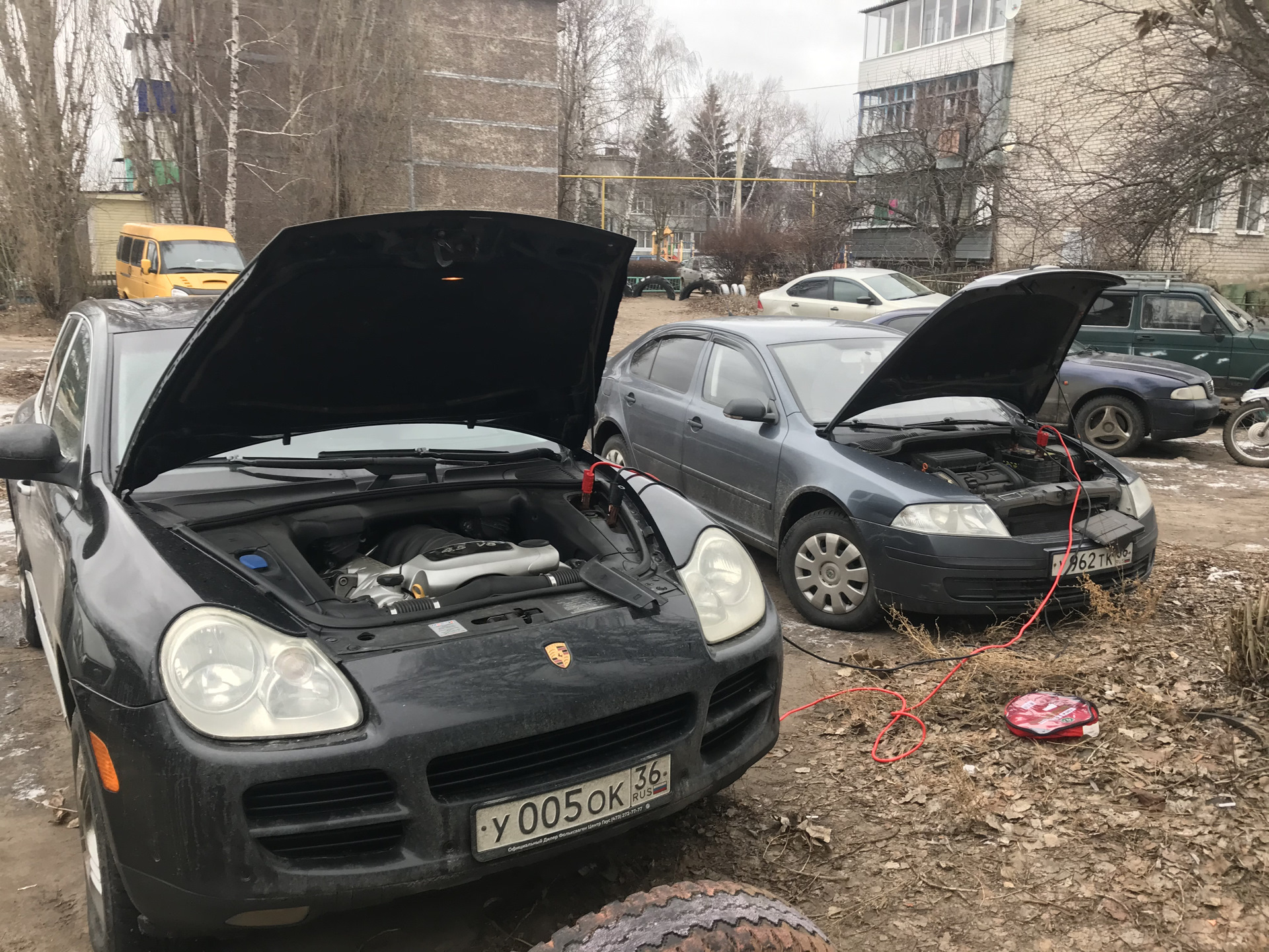 прикурить кайен 955 2007г