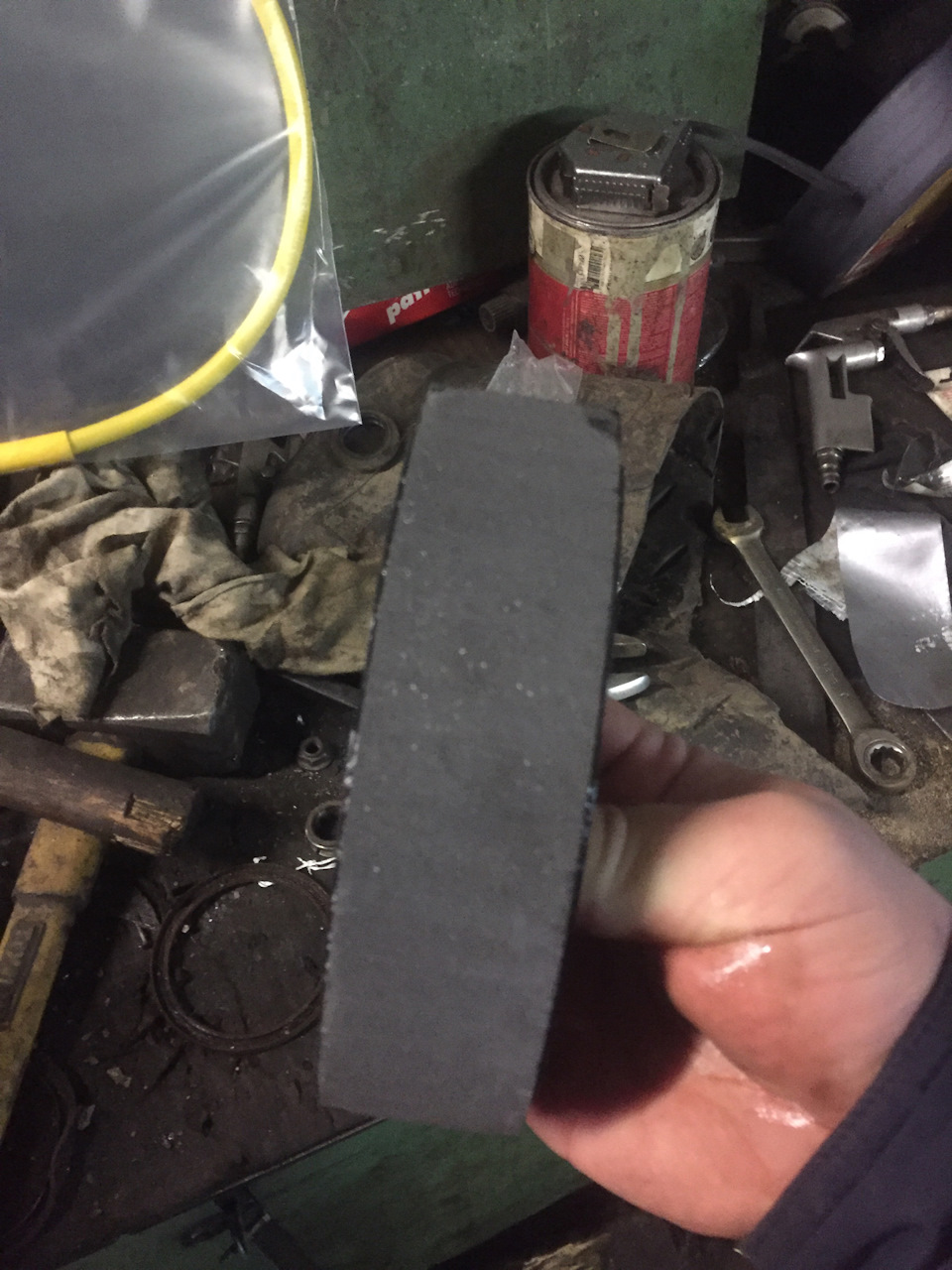 Снова потекли уплотнительные кольца на форсунках и замена ручника ...