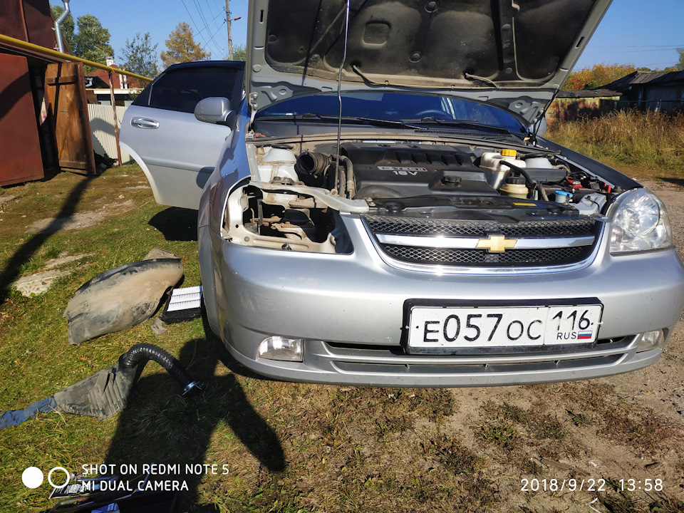 Удалил воздушный резонатор — Chevrolet Lacetti Sedan, 1,4 л, 2007 года ...