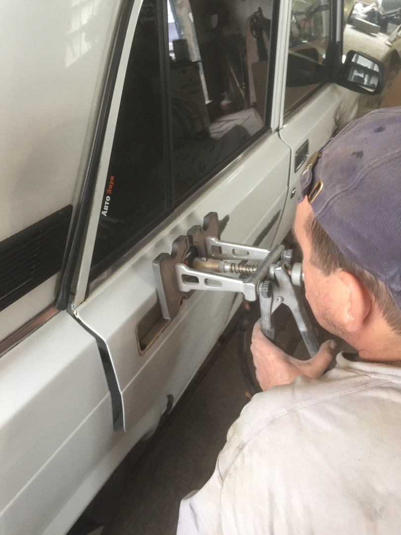 Покраска порогов, задней юбки.Подготовка двери к покраске. — Lada 21074,  1,6 л, 2005 года | своими руками | DRIVE2