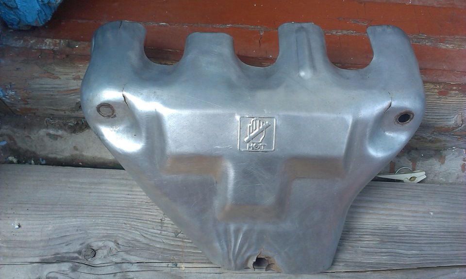 Полировка экрана выпускного коллектора — Daewoo Lanos, 1,5 л, 2007 года ...