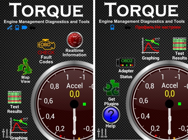 Obd2 torque на русском