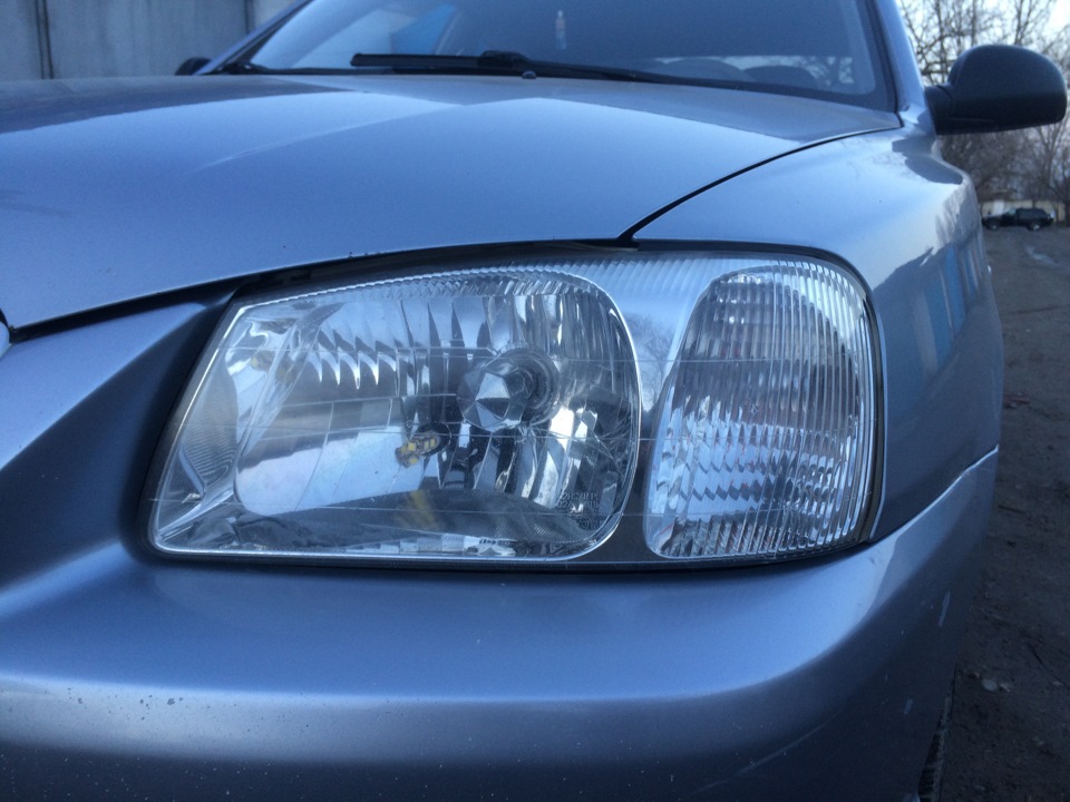 Серебристая лампа в поворотники своими руками — Hyundai Accent (2G), 1 ...