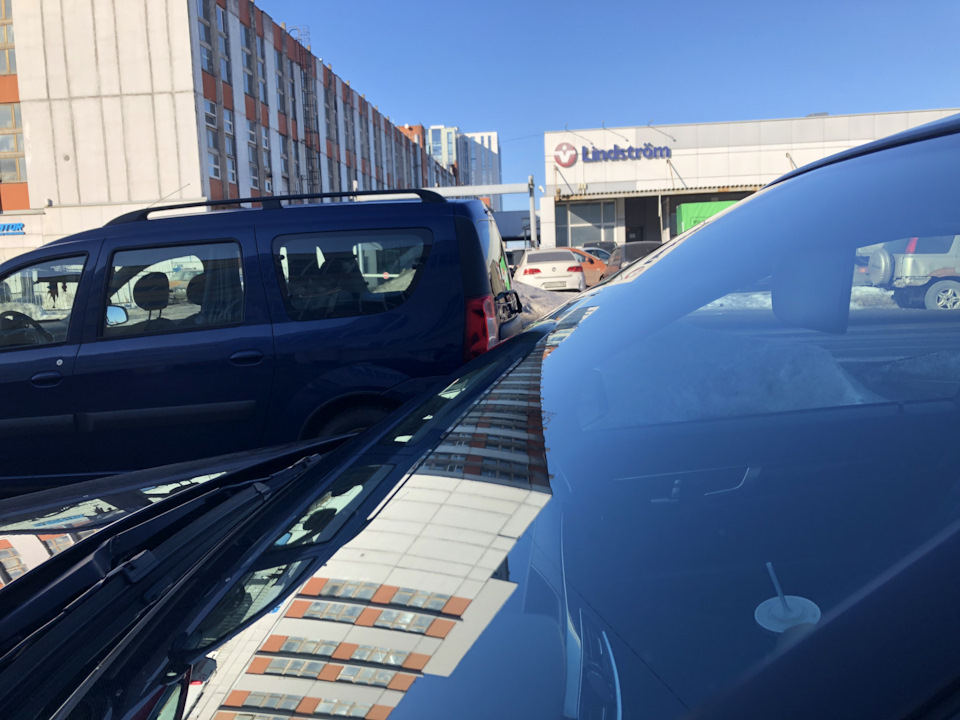 Полировка лобового стекла + ремонт скола — Mercedes-Benz C-class (W204 ...