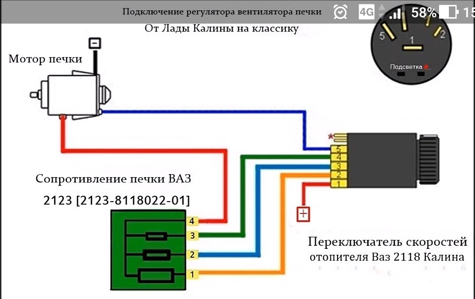 Схема печки уаз буханка