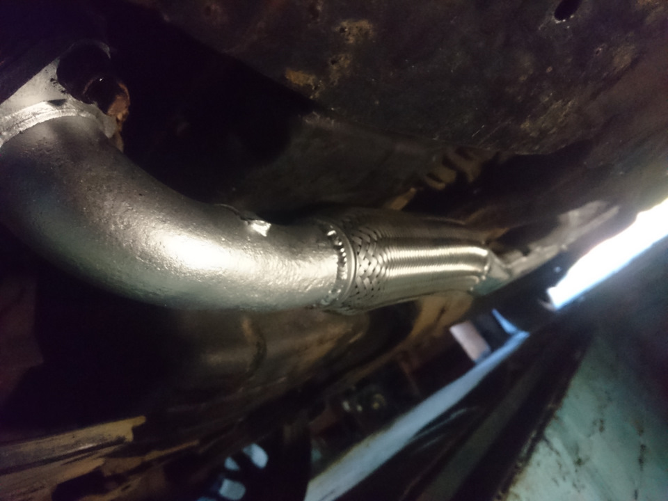 ЗАМЕНА гофры лансер 9 2.0 — Mitsubishi Lancer IX, 2 л, 2007 года ...