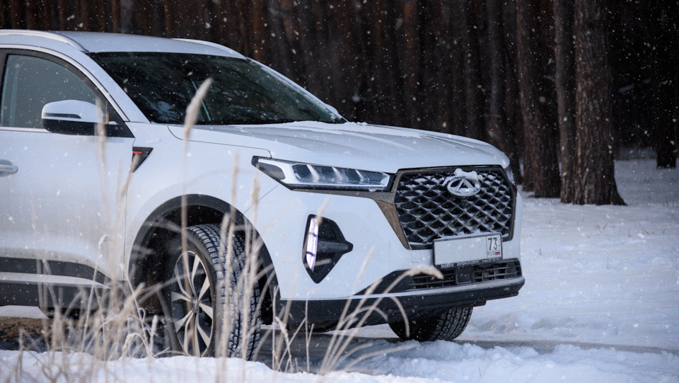 Chery Tiggo 7 Pro Max на Yokohama Ice Guard G075 — Chery Tiggo 7 Pro Max. Запчасти на фото: Yokohama Ice Guard SUV G075