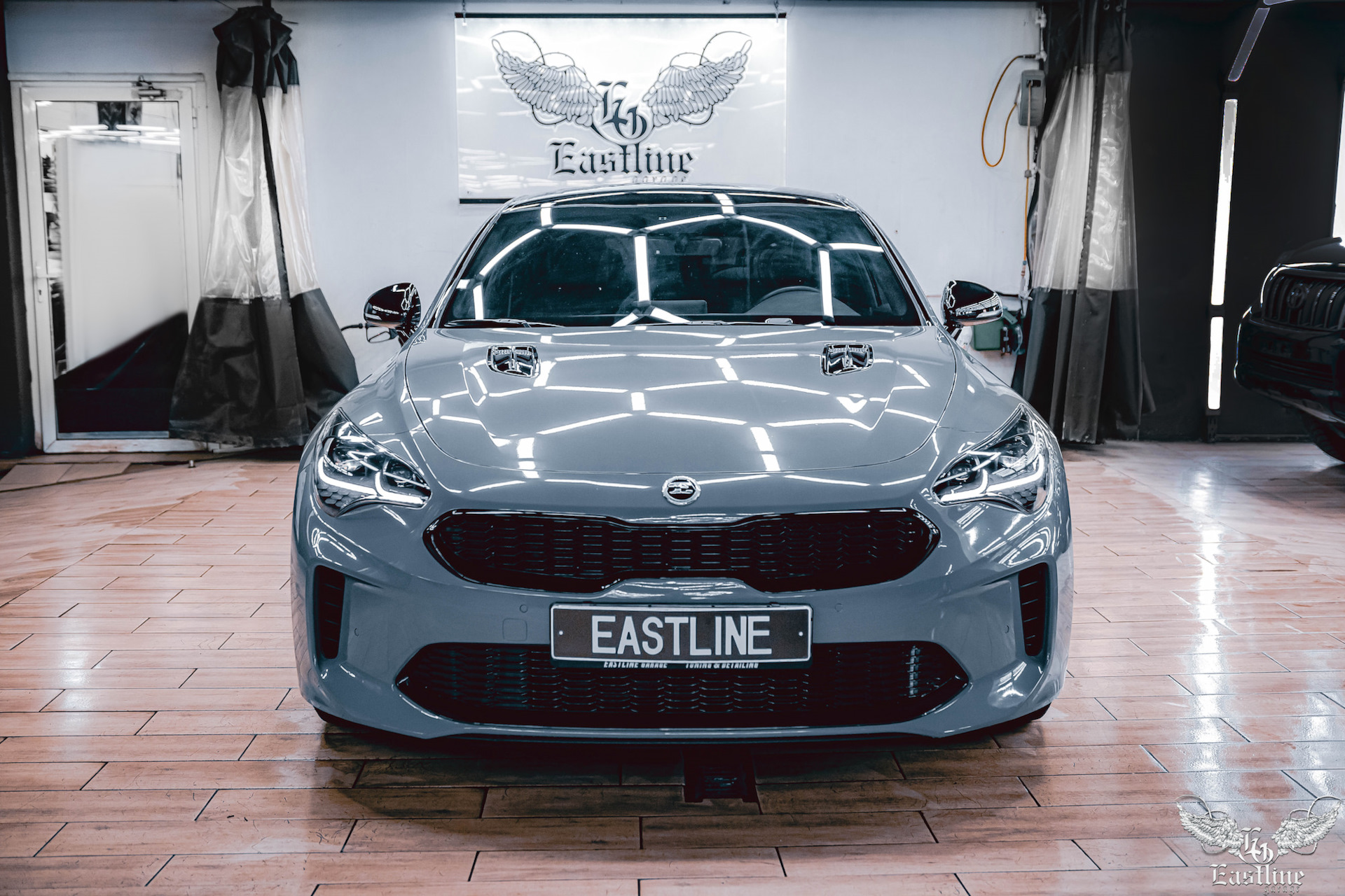 Nardo Grey на Kia Stinger. Оклейка кузова в винил — Eastline-Garage на  DRIVE2