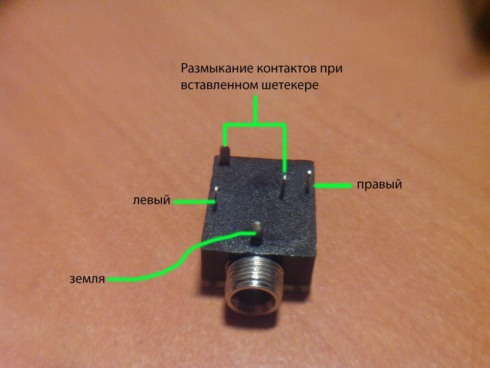 Распиновка джек 3.5 — универсальный штекер для …