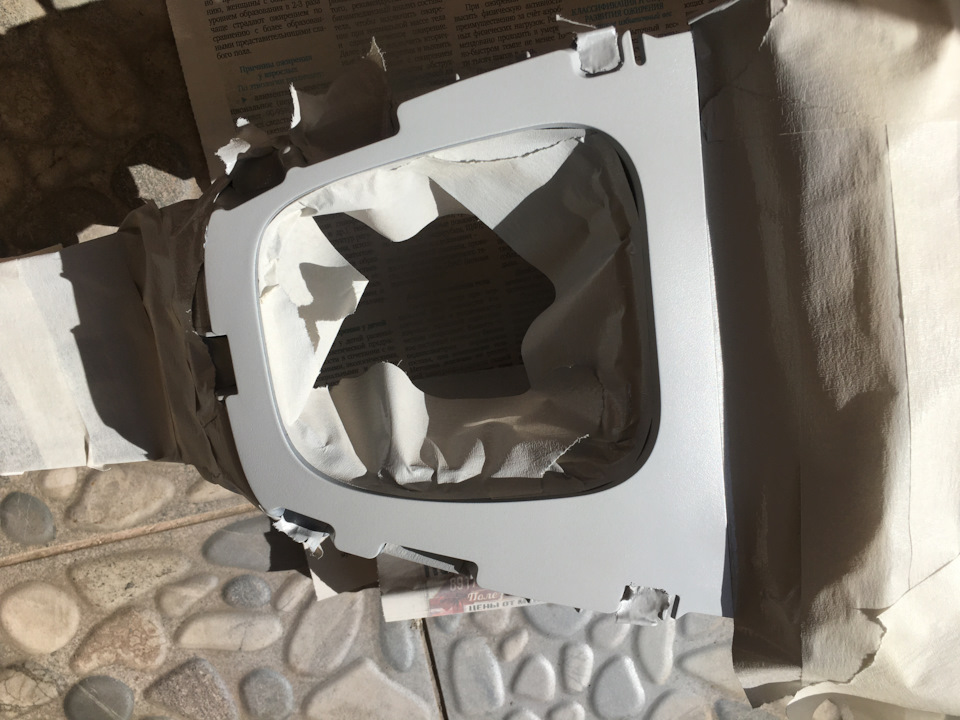 Покраска серебристой вставки кпп — Lada XRAY, 1,6 л, 2016 года | тюнинг ...