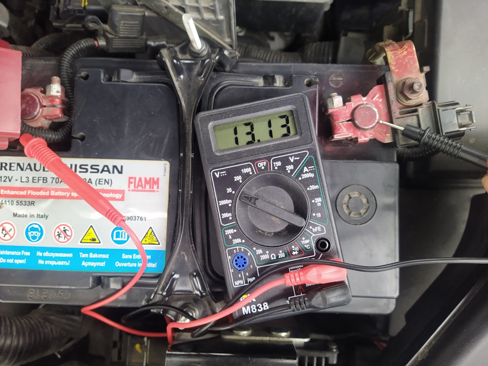 Обслуживание необслуживаемого аккумулятора (замер напряжения, тока ...