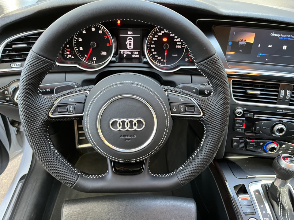 Руль в стиле Audi RS5 с лепестками — Audi A5 Sportback (1G), 1,8 л ...