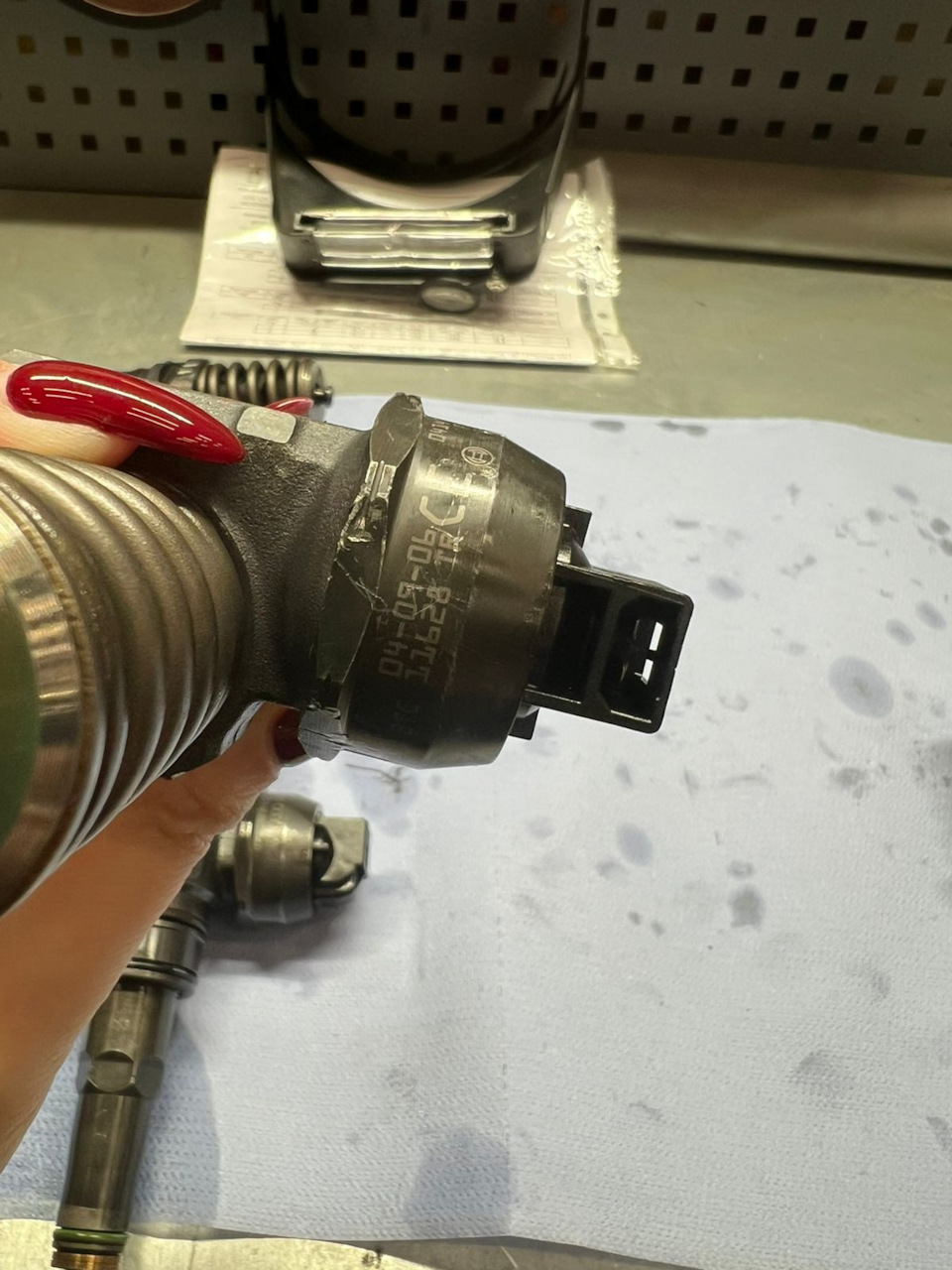 Фото для белорусов с номерами моих форсунок. — Volkswagen Touareg (1G)