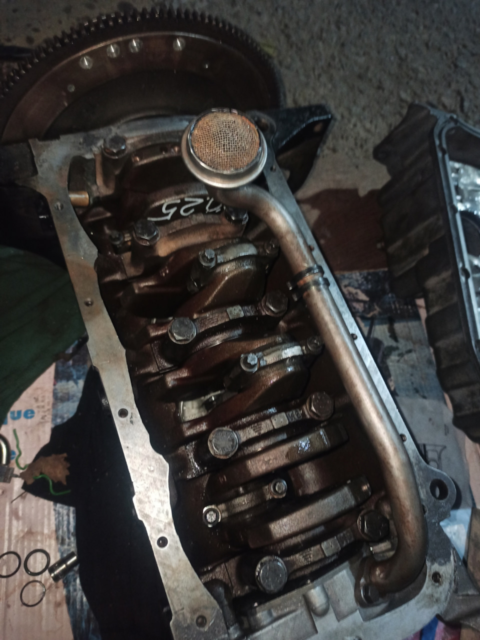 Поиздевался над маслоприемником))) До дна поддона 1см — Opel Vectra A