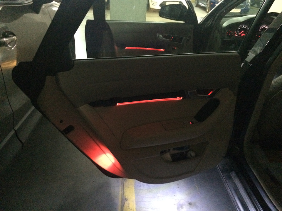 Подсветка салона Ambient Light Audi a6