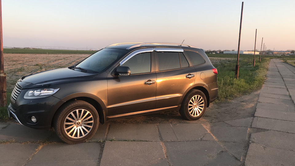 Hyundai Santa Fe dark grey ТОР NAVI.