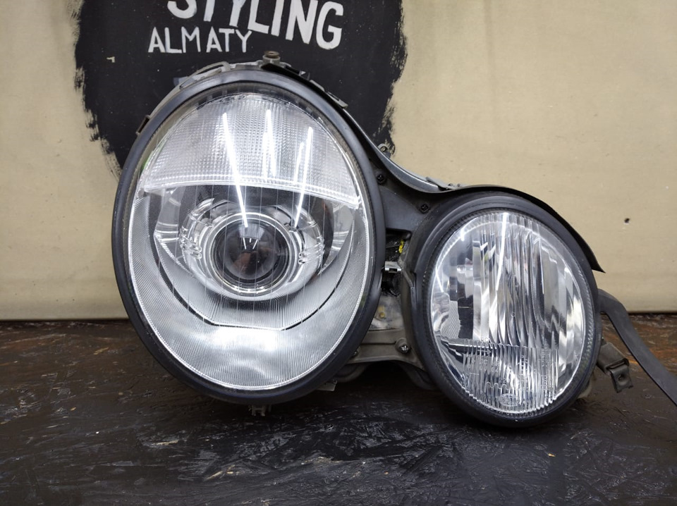 переделка фар с галогена на ксенон — Mercedes-Benz E-class (W210), 2,4 ...