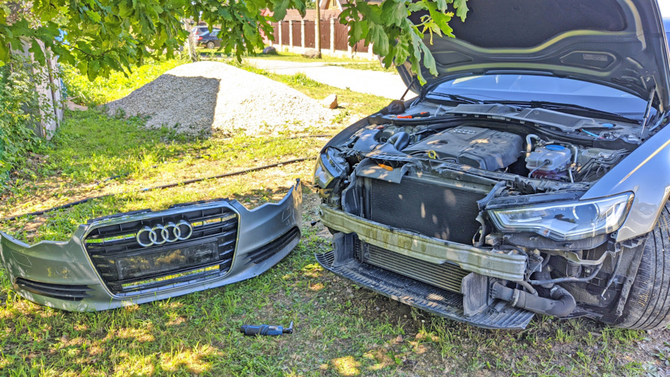 Мойка радиаторов без снятия Audi A6C7 — Audi A6 (C7), 2 л, 2011 года ...