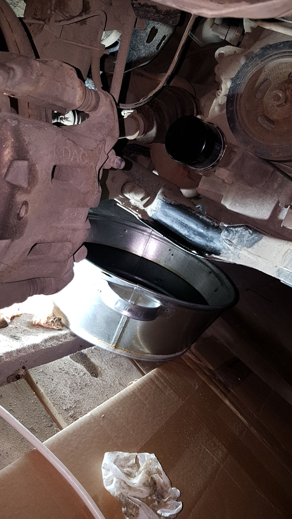 Нестандартная замена масла в ДВС — Renault Koleos (1G), 2,5 л, 2008 ...