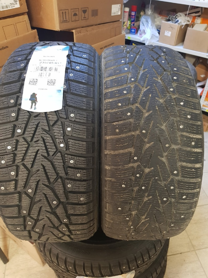 Обновка на зиму Nokian Tyres Nordman 7 R17 235/45 97T XL шип — Volvo ...