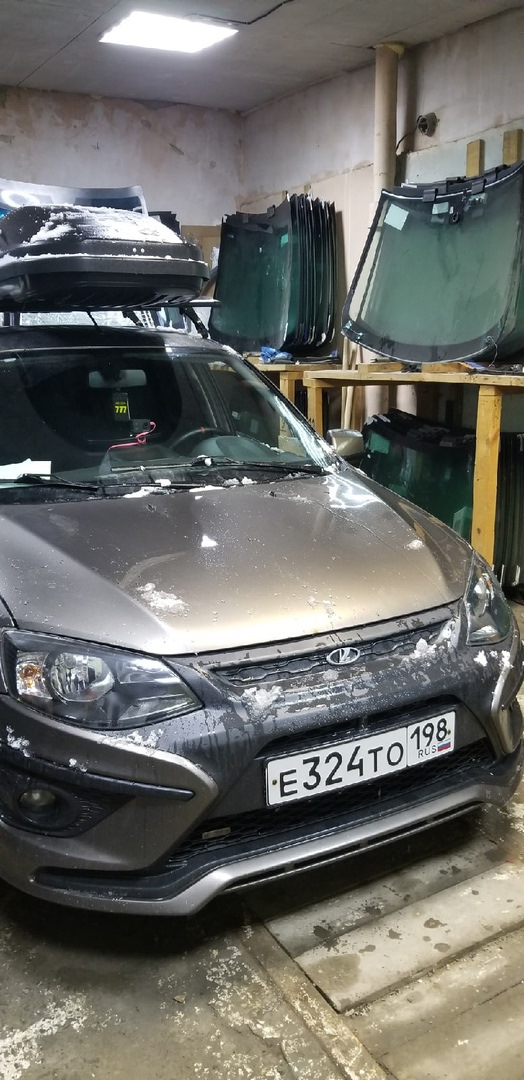 Замена лобового стекла. Часть 2. — Lada Калина 2 Спорт, 1,6 л, 2017 ...