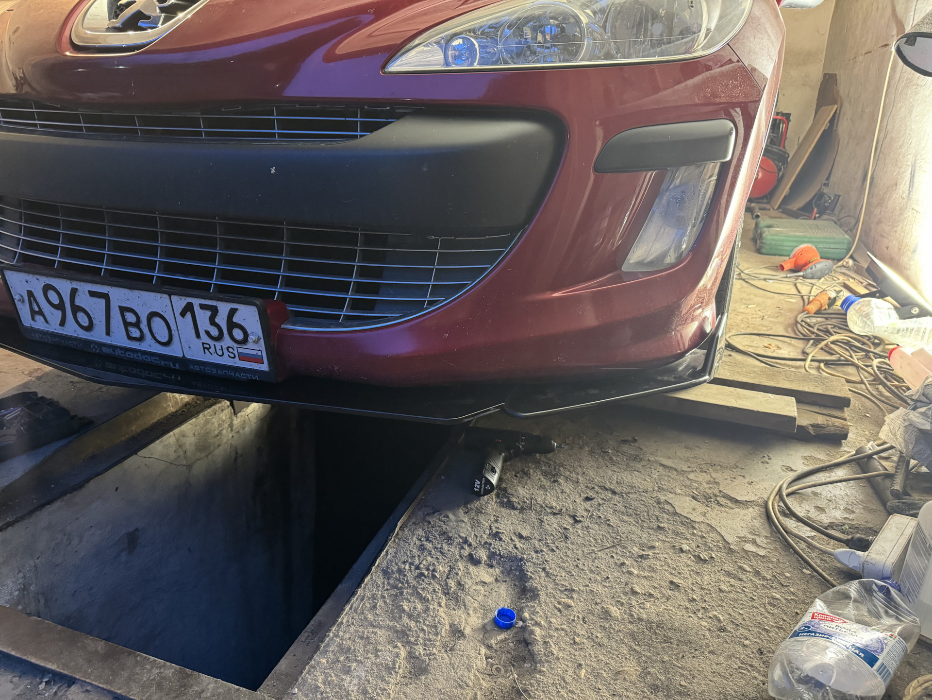 Покупка и установка сплитера для переднего бампера — Peugeot 308 (1G ...
