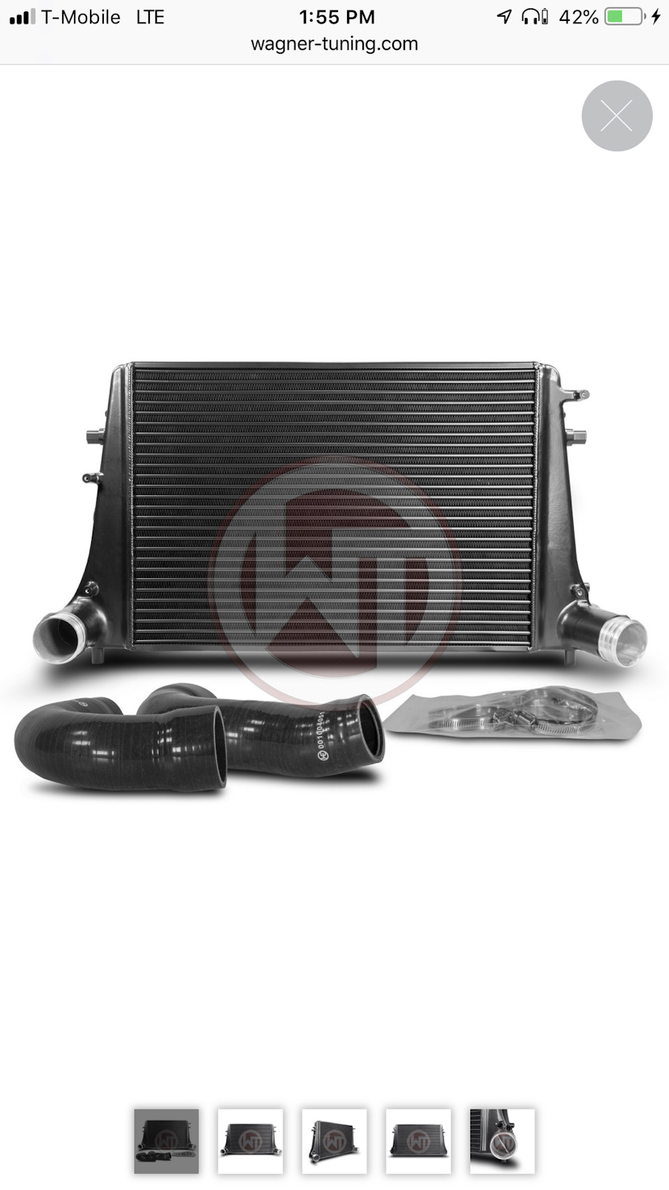 Intercooler APR VS WAGNER! — Volkswagen Golf Mk7 GTI, 2 л, 2015 года