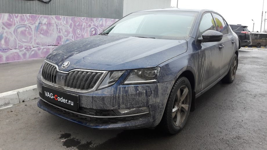 Skoda Octavia a7 FL синяя матовая