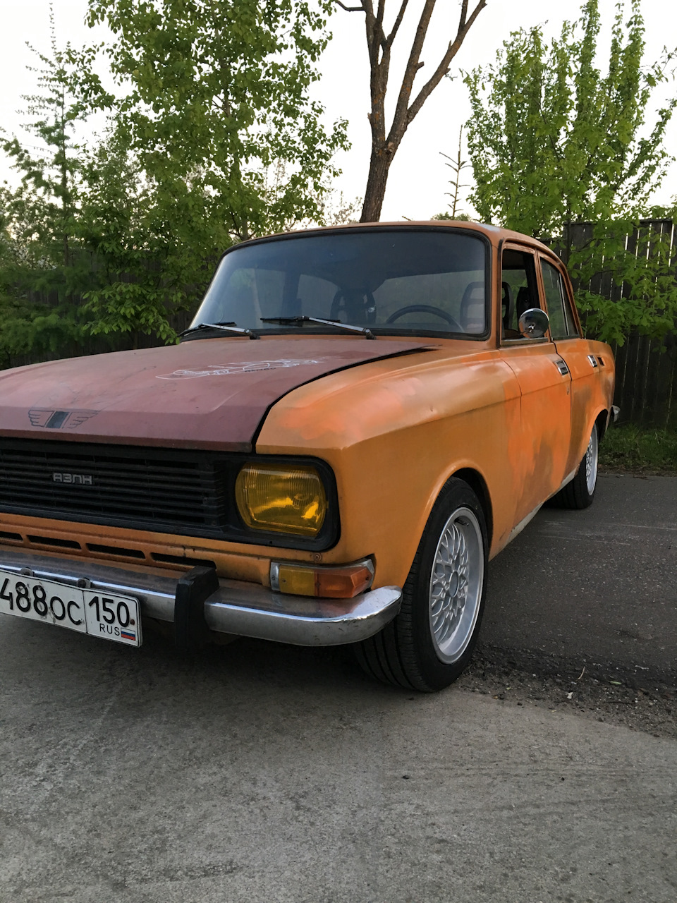 Литые диски с проставками — Москвич 2140, 1,5 л, 1982 года | колёсные ...