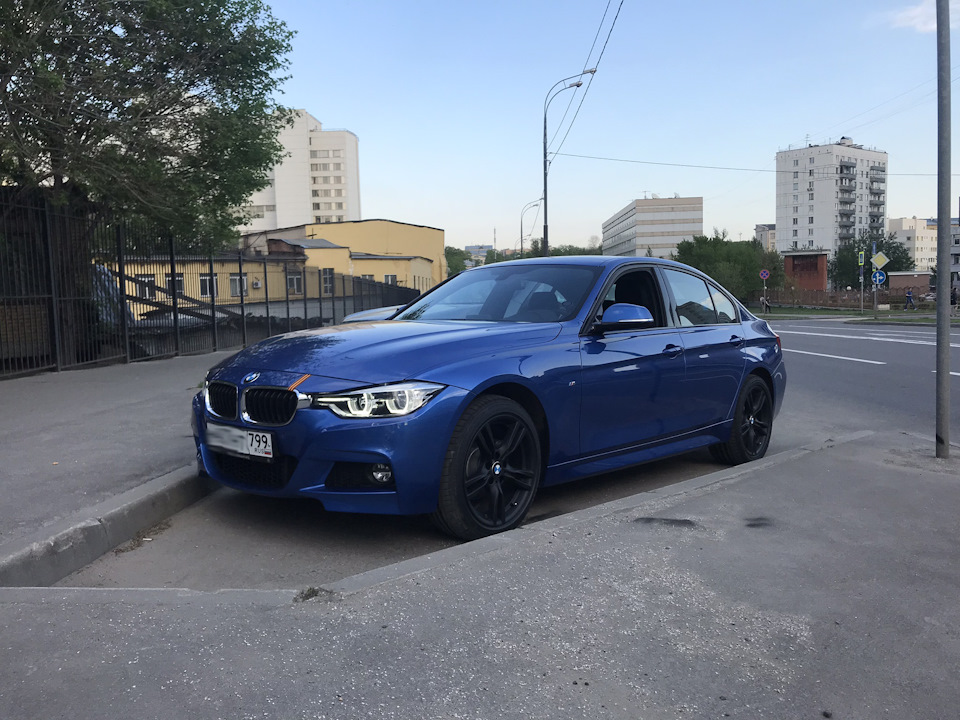 Синие диски BMW f30