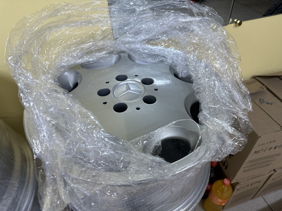 43. Реставрация колесных дисков. — Mercedes-Benz E-class (W124), 2,8 л ...