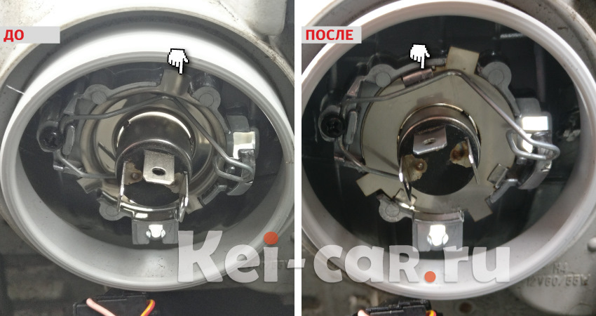 Переделка фар под Евросвет — Daihatsu Tanto (1G), 0,6 л, 2013 года ...