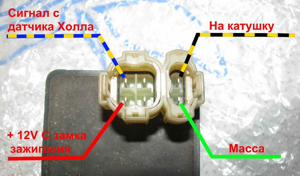 Распиновка коммутатора скутера