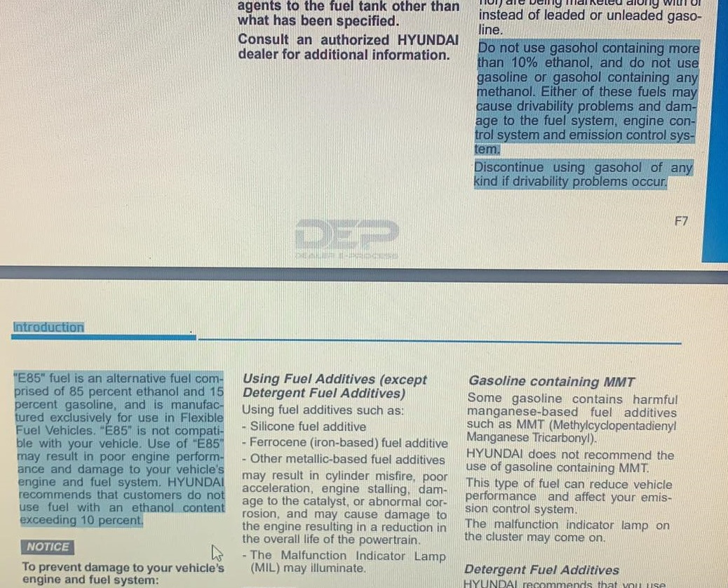 Какой бензин лить в америкоса? — Hyundai Tucson (TL), 2 л, 2016 года ...