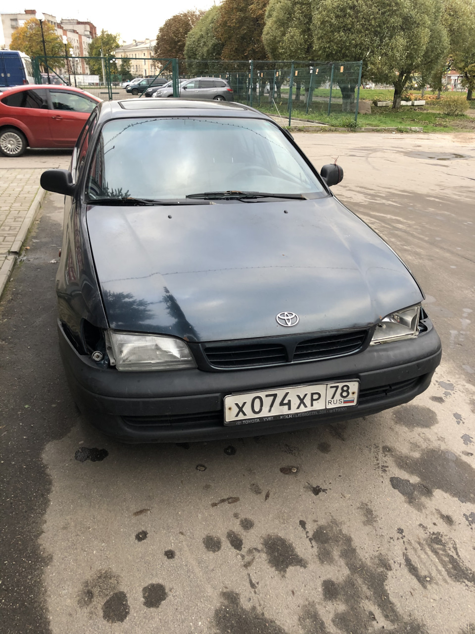 Битая морда — Toyota Carina E, 1,6 л, 1997 года | кузовной ремонт | DRIVE2