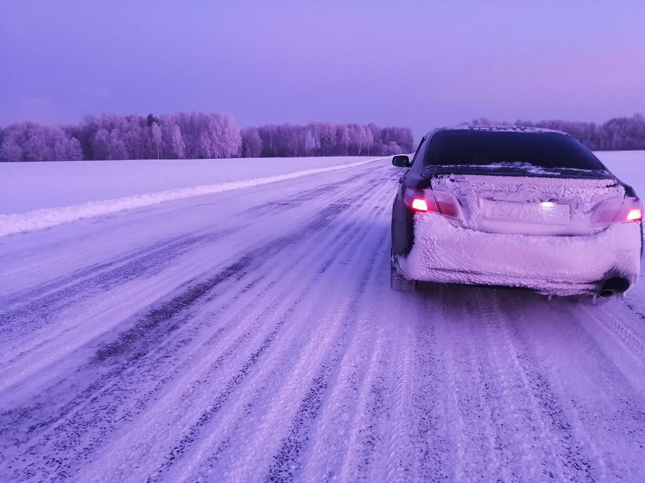 Наконец то первый морозец) — Toyota Camry (XV40), 2,4 л, 2008 года ...