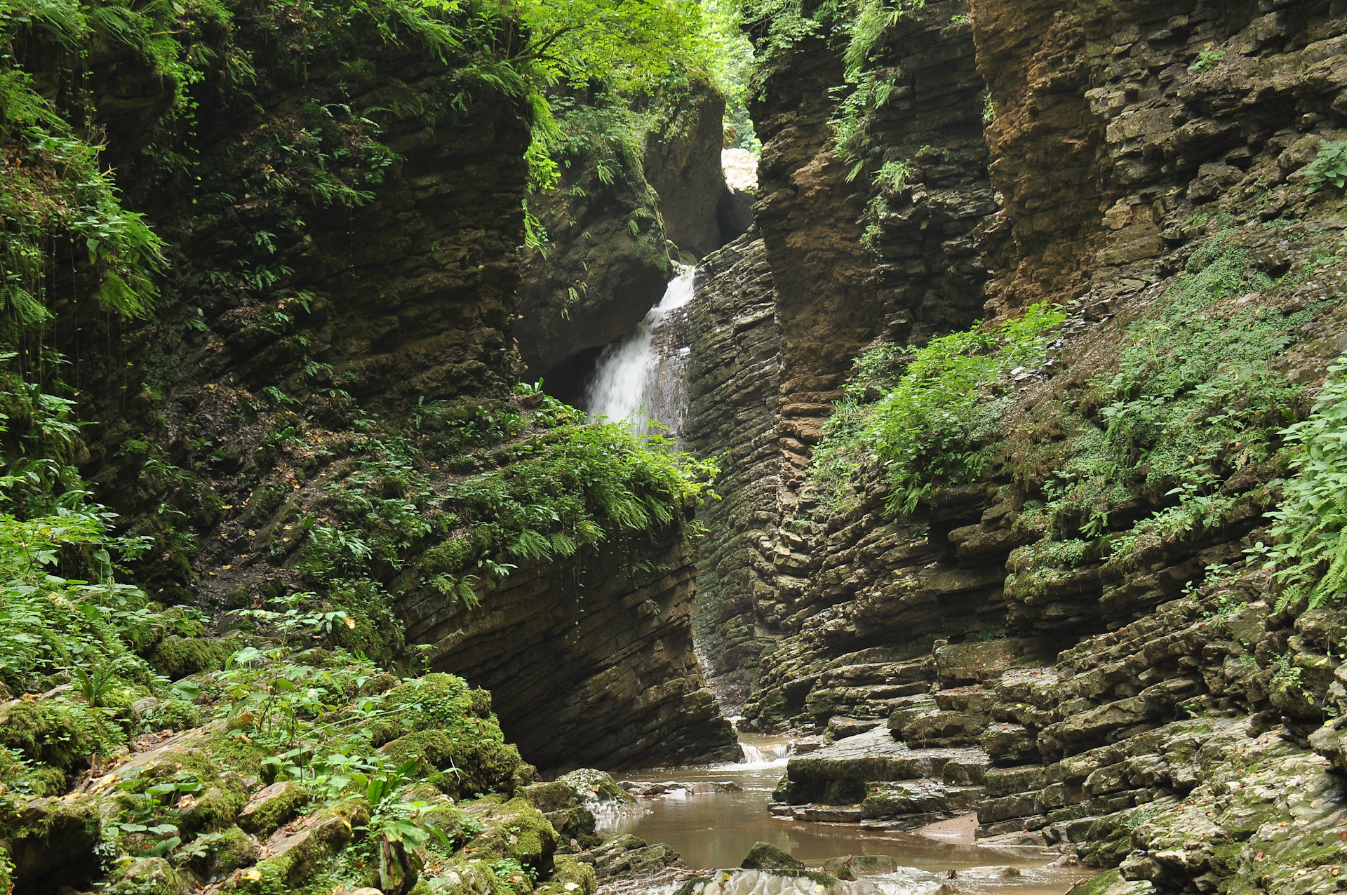 Большой Хаджох водопад Каменномостский