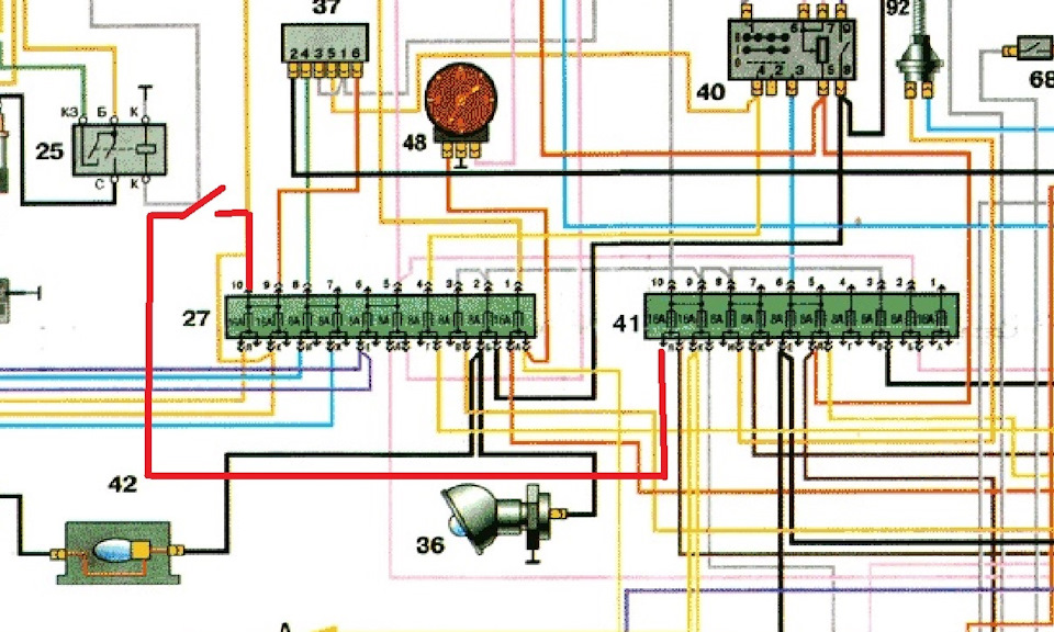 Электрическая схема газ 31029